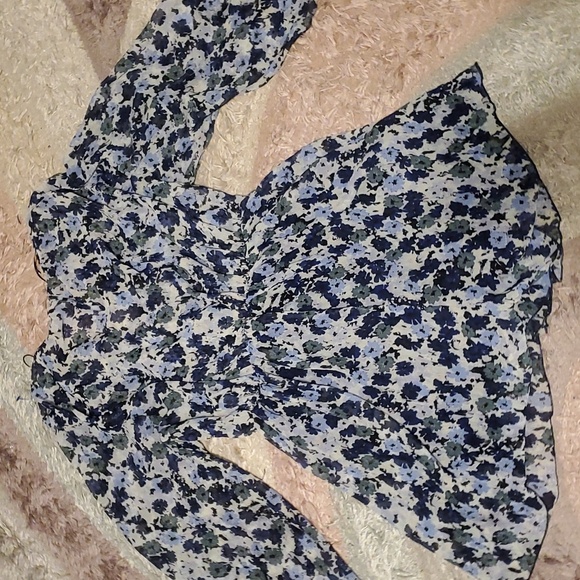 Zara - Multicolored Printed Pleated romper Size: xl - Picture 7 of 9